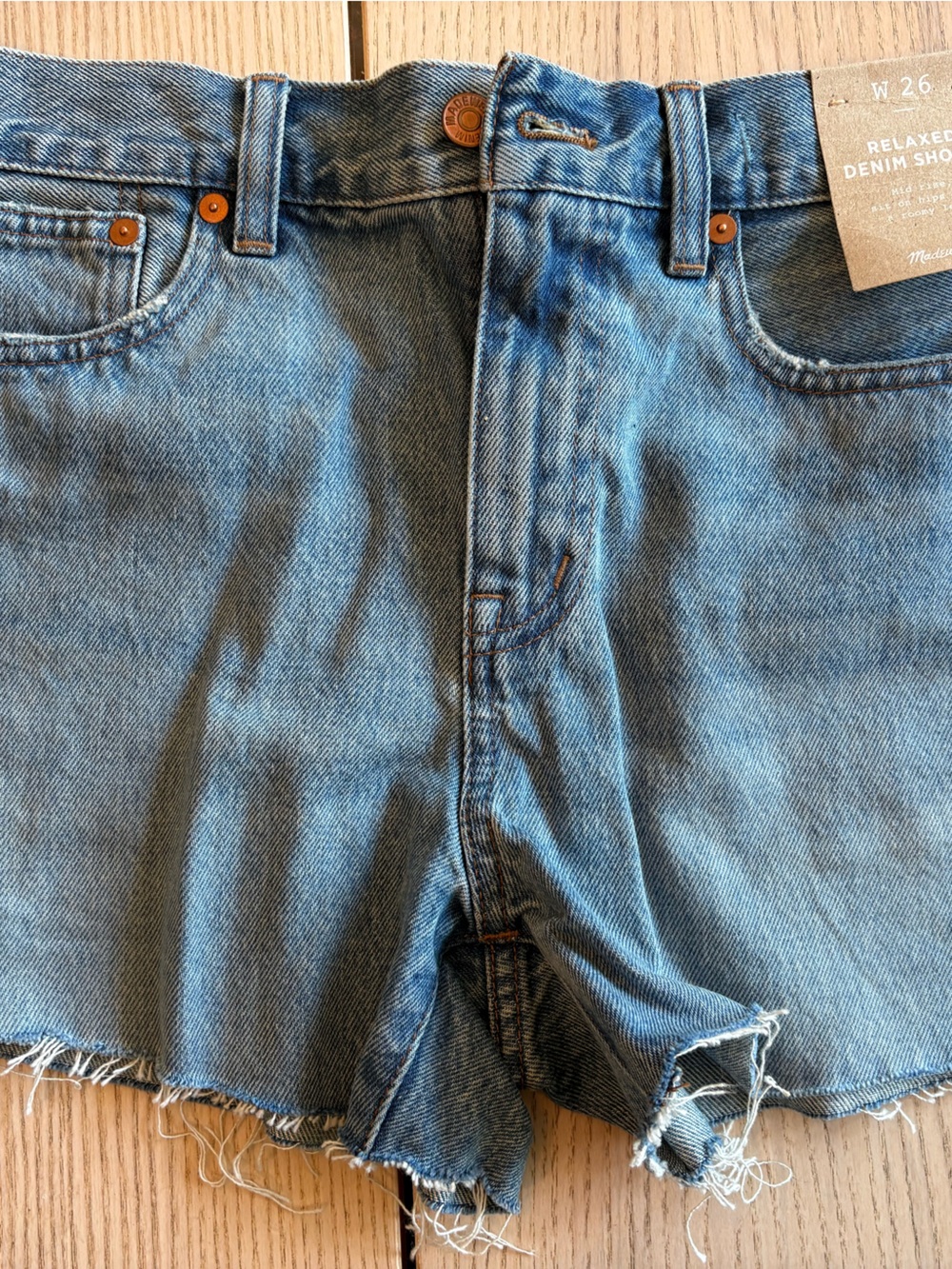 Madewell Women’s Light Blue Relaxed Denim Shorts